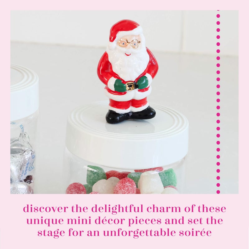 nf nora fleming Nora Fleming Father Christmas (Santa Claus) - Hand-Painted Ceramic Christmas Decor - Winter Minis for The Home and Office - Image 3
